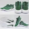 New Nike Zoom Rev TB Basketball Shoes Men 11/Wmn 12.5 Green/Silver/White -Deals Baseball Store 922048 20300