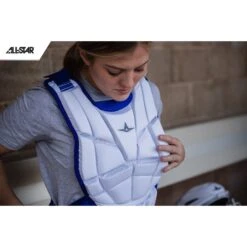 All-Star AFx Series Fastpitch Softball Catcher's Package (White/Royal) -Deals Baseball Store ALSTR CKW AFX WHBL2