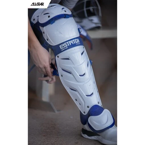 All-Star AFx Series Fastpitch Softball Catcher's Package (White/Royal) -Deals Baseball Store ALSTR CKW AFX WHRO scaled