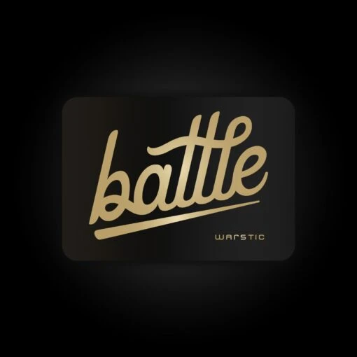 Warstic BATTLE LOGO (BLACK/GOLD) STICKER -Deals Baseball Store BattleSticker