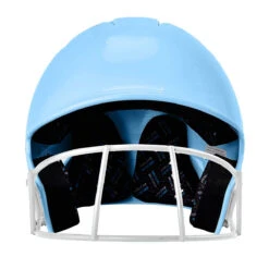 CHAMPRO HX Rise Pro Fastpitch Softball Batting Helmet With Facemask Glossy Finish (Columbia Blue) -Deals Baseball Store Blue 4 551603c8 551b 4775 bf05 3f1b6b342145