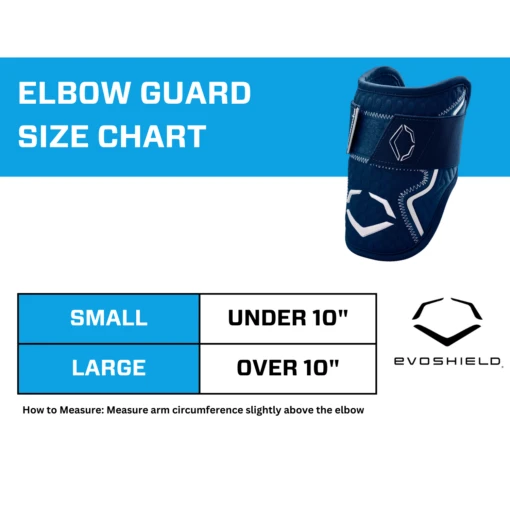 EvoShield PRO-SRZ 2.0 Batter's Baseball Softball Elbow Guard (Navy) -Deals Baseball Store EvoShield Size Chart Elbow Guard Navy