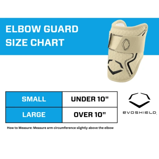 EvoShield PRO-SRZ 2.0 Batter's Baseball Softball Elbow Guard (Sand) -Deals Baseball Store EvoShield Size Chart Elbow Guard Sand