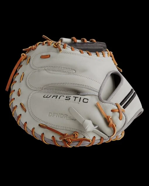 Warstic IK3 SERIES JAPANESE KIP CATCHER’S MITT- GRAY WOLF STYLE -Deals Baseball Store FG IK3C GW 2