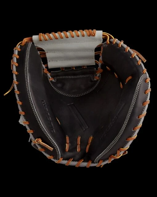 Warstic IK3 SERIES JAPANESE KIP CATCHER’S MITT- GRAY WOLF STYLE -Deals Baseball Store FG IK3C GW 4