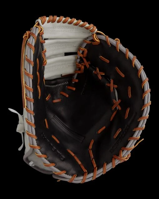 Warstic IK3 SERIES JAPANESE KIP FIRST BASE MITT- GRAY WOLF STYLE -Deals Baseball Store FG IK3FB GW 3