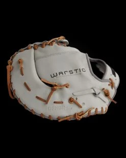 Warstic IK3 SERIES JAPANESE KIP FIRST BASE MITT- GRAY WOLF STYLE -Deals Baseball Store FG IK3FB GW 4