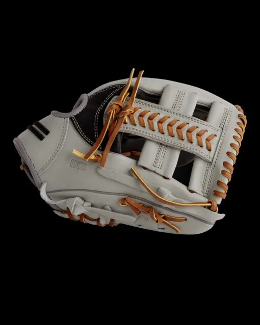 Warstic IK3 SERIES JAPANESE KIP INFIELD GLOVE- GRAY WOLF STYLE -Deals Baseball Store FG IK3INF GW 4