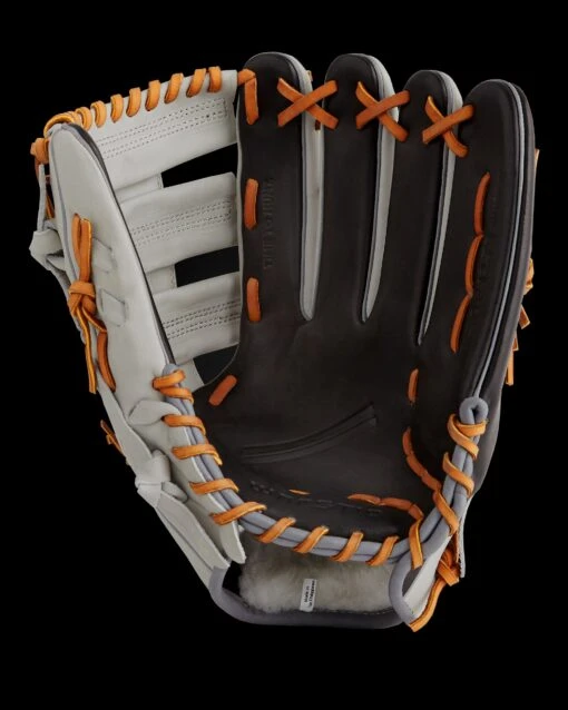 Warstic IK3 SERIES JAPANESE KIP OUTFIELD GLOVE- GRAY WOLF STYLE -Deals Baseball Store FG IK3OF GW 2