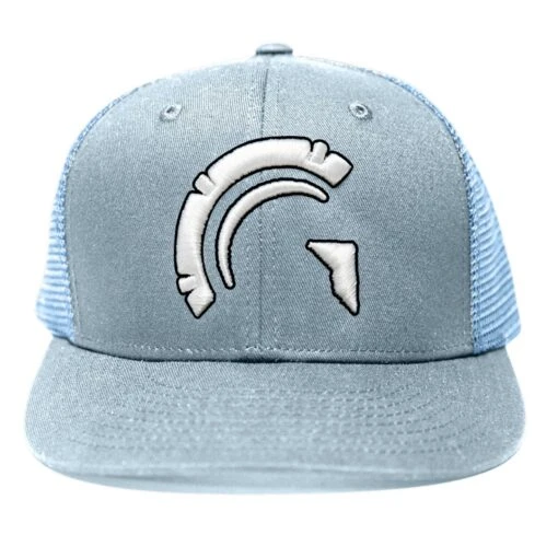 Guardian Baseball HC5 Performance Trucker Snapback Hat (Light Blue-White 3-D Logo) -Deals Baseball Store Guardian Baseball HC5 Performance Snapback Hat Light Blue 1 1