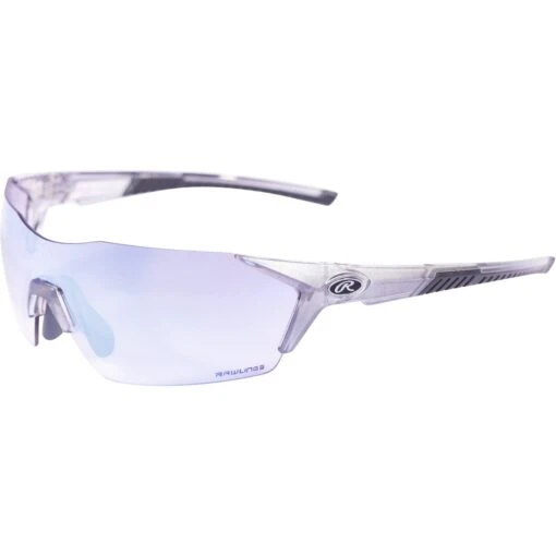 Rawlings 1801 Men's Adult Shield Baseball Sunglasses, (White/Blue Mirror) -Deals Baseball Store IMAGE 1SKURAWS 1801 Adult BlueMirror 7019 2