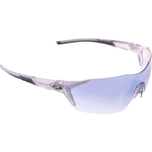 Rawlings 1801 Men's Adult Shield Baseball Sunglasses, (White/Blue Mirror) -Deals Baseball Store IMAGE 4SKURAWS 1801 Adult BlueMirror 7019 1