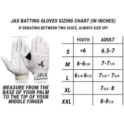 Jax Batting Gloves Adult Pro Model Batting Gloves (Lunar Grey) -Deals Baseball Store JAX PROMODELYTH LUNGR 4