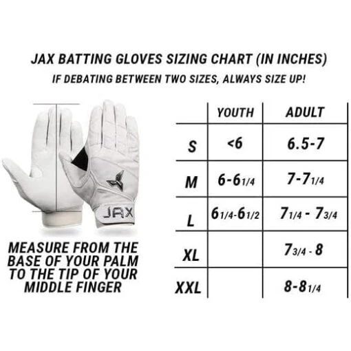 Jax Batting Gloves Adult Pro Model Batting Gloves (Lunar Grey) -Deals Baseball Store JAX PROMODELYTH LUNGR 4