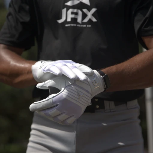 JAX Batting Gloves Pro Model Adult Batting Gloves (Midnight Black) -Deals Baseball Store Jax pro model adult batting gloves LSI