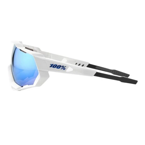 100% Speedtrap Xtreme Sports Performance Sunglasses W Interchangeable Lenses, Matte White - Hiper Blue Multilayer Mirror Lens -Deals Baseball Store MatteWhite HiperBlueMultilayerMirrorLens1 scaled