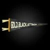 GOLD BLACK ATTACK PENNANT -Deals Baseball Store PNT GLDBLKATTK 1