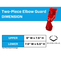 Evoshield PRO-SRZ 2.0 Batter's Baseball Softball Two Piece Elbow Guard (Scarlet) -Deals Baseball Store PRO SRZ2.0Batter sTwoPieceElbowGuardDims SCARLET