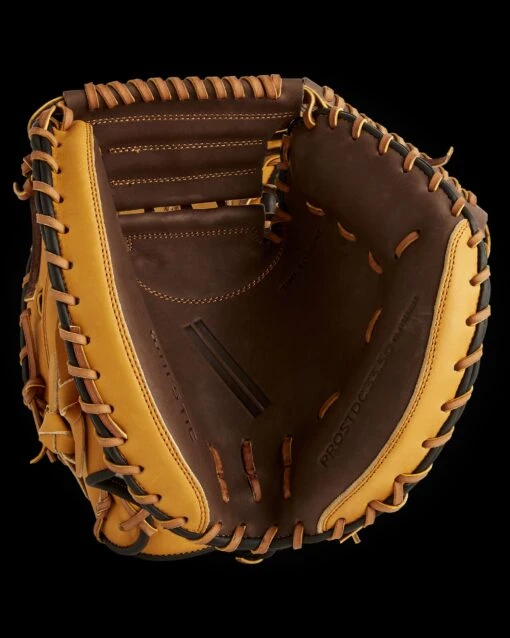 Warstic PRO STANDARD SERIES CATCHER’S MITT- BIGHORN STYLE -Deals Baseball Store PROSTDC TAN 33 50 FRONT