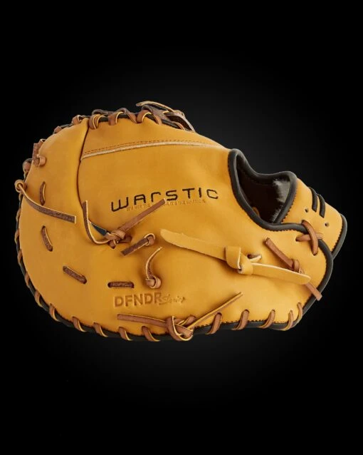 Warstic PRO STANDARD SERIES FIRST BASE MITT- BIGHORN STYLE -Deals Baseball Store PROSTDFB TAN 13 SIDE2