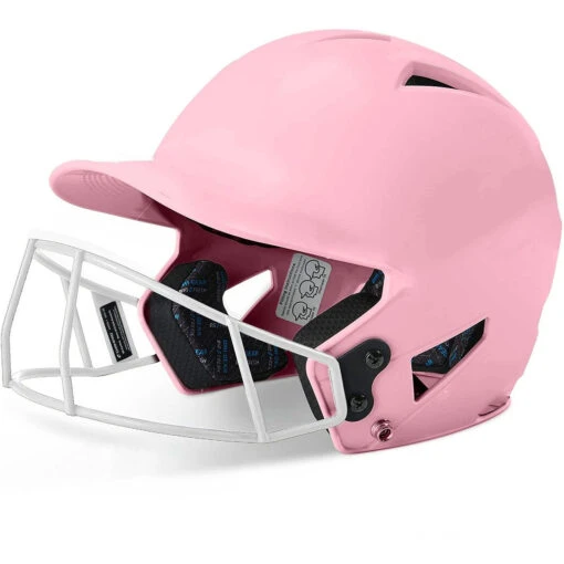 CHAMPRO HX Rise Pro Fastpitch Softball Batting Helmet With Facemask Glossy Finish (Pink) -Deals Baseball Store Pink1 e3057c51 0a83 47c4 9542 eadc8b439e7a