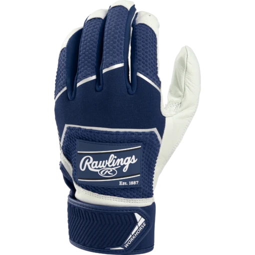 Rawlings Workhorse Youth Baseball Batting Gloves (Navy) -Deals Baseball Store Rawlings Batting Gloves WH22BG Navy 2 99cd6aa5 ae27 441a 9da2 33c7d4485f31