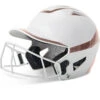 CHAMPRO HX Rise Pro Fastpitch Softball Batting Helmet With Facemask Two-Tone Glossy Finish (White/Rosegold) -Deals Baseball Store RoseGold 1 82f63f75 fc6f 43be a6db e4a5161822c3