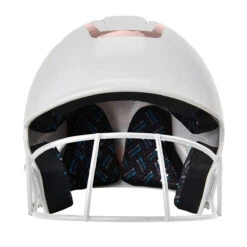 CHAMPRO HX Rise Pro Fastpitch Softball Batting Helmet With Facemask Two-Tone Glossy Finish (White/Rosegold) -Deals Baseball Store RoseGold 4 af780f9d f4eb 46be 9342 172e61bd65fa