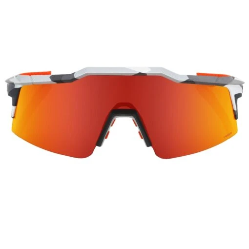 100% Speedcraft SL Performance Vented Baseball Sport Sunglasses (Soft Tact Grey Camo-HiPER Red Multilayer Mirror Lens) -Deals Baseball Store SPEEDCRAFT SL 60008 00000 GreyCamo RedMultiMirr2