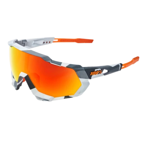 100% Speedtrap Xtreme Sports Performance Sunglasses W Interchangeable Lenses, Soft Tact Grey Camo -Deals Baseball Store SoftTactGreyCamo