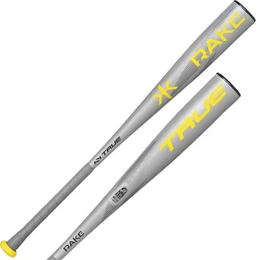 True Temper Rake 2022 USSSA 2 3/4" Baseball Bat Drop -10 (Silver/Yellow) -Deals Baseball Store TRUETEMPERRAKE2022USSSA234BASEBALLBATDROP 10 SILVERYELLOW