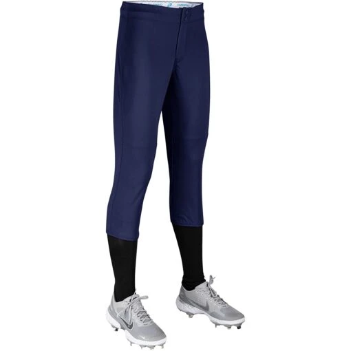 Champro Fireball Youth Fastpitch Softball Knickers W/ Reinforced Double-Ply Knee (Navy) -Deals Baseball Store cha frbllsoftbpnt bp39gnyl ythna 2