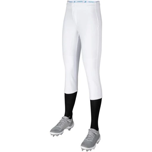 Champro Fireball Youth Fastpitch Softball Knickers W/ Reinforced Double-Ply Knee (White) -Deals Baseball Store cha frbllsoftbpnt bp39gwl ythwh 1