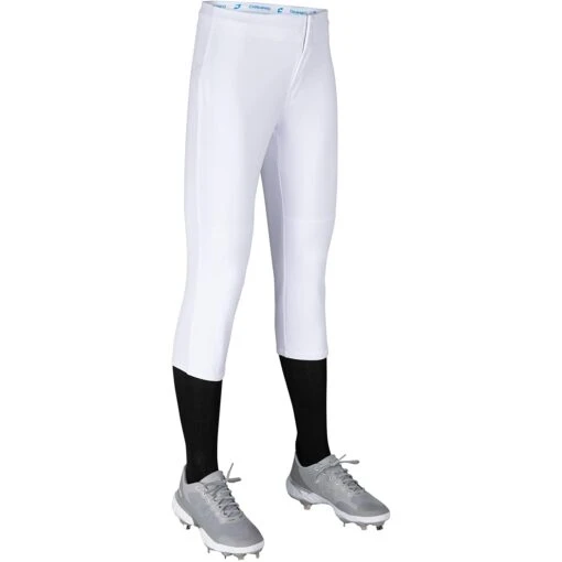 Champro Fireball Youth Fastpitch Softball Knickers W/ Reinforced Double-Ply Knee (White) -Deals Baseball Store cha frbllsoftbpnt bp39gwl ythwh 2