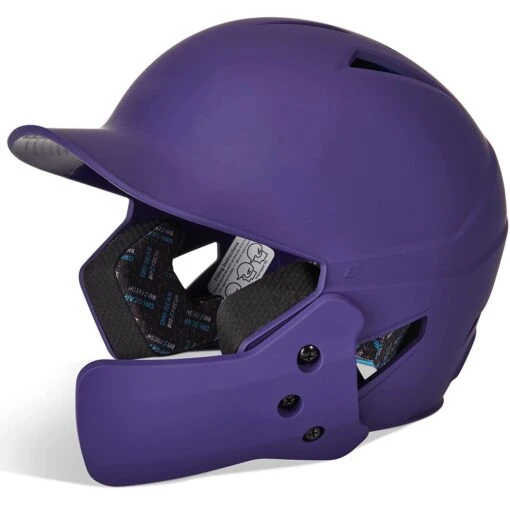 Champro HX Gamer Plus Baseball Batting Helmet Universal Jaw Guard Junior (Purple) -Deals Baseball Store cha gamerplushlmet hxmjgpuj purp 1