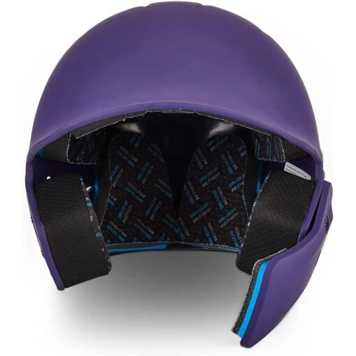 Champro HX Gamer Plus Baseball Batting Helmet Universal Jaw Guard Junior (Purple) -Deals Baseball Store cha gamerplushlmet hxmjgpuj purp 2