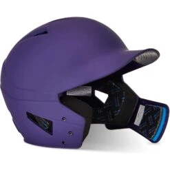 Champro HX Gamer Plus Baseball Batting Helmet Universal Jaw Guard Junior (Purple) -Deals Baseball Store cha gamerplushlmet hxmjgpuj purp 3