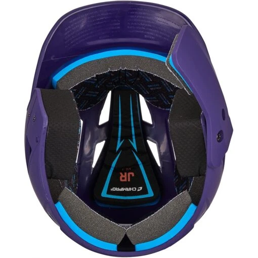 Champro HX Gamer Plus Baseball Batting Helmet Universal Jaw Guard Junior (Purple) -Deals Baseball Store cha gamerplushlmet hxmjgpuj purp 7