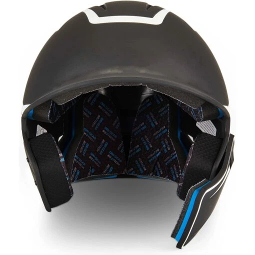 Champro HX Legend Plus Batting Helmet W/ Reversible Jaw Guard (Black / White) -Deals Baseball Store cha lgndplushlmet hxm2jgbj blkwh 4