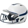 Champro Rise Pro Fastpitch Softball Batting Helmet W/ Facemask (White/Navy) -Deals Baseball Store cha prorishlmtmask hxfpg2nyj whna 1