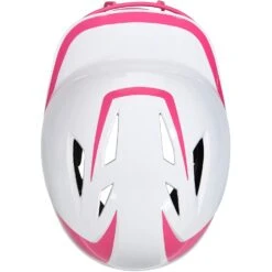 Champro Rise Pro Fastpitch Softball Batting Helmet W/ Facemask (White/Pink) -Deals Baseball Store cha prorishlmtmask hxfpg2opj whpk 6