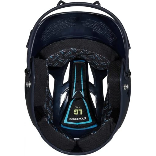 Champro HX Rise Matte Fastpitch/Softball Batting Helmet W/ Facemask (Navy) -Deals Baseball Store cha risehlmetwmask hxfpmnyj na 7