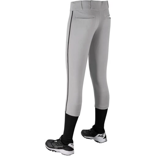 Champro Tournament Traditional Low Rise Womens Fastpitch Pants W/ Braid (Gray/Black) -Deals Baseball Store champro tournament lowrise pants grybk 3