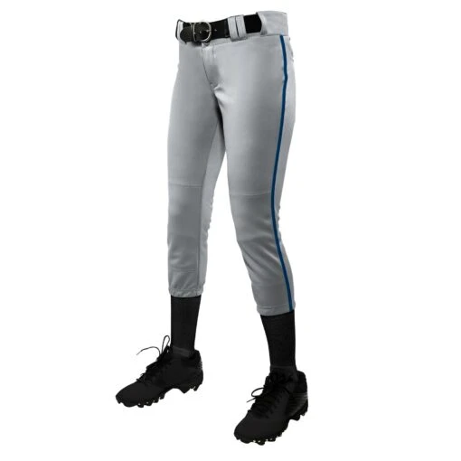 Champro Tournament Traditional Low Rise Girls Fastpitch Softball Pants W/Braid (Gray/Navy) -Deals Baseball Store champro tournament lowrise pants gryna 1 2f9380fc bfaf 432e 8e0d 70118dc43549