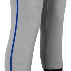 Champro Tournament Traditional Low Rise Womens Fastpitch Pants W/ Braid (Gray/Royal) -Deals Baseball Store champro tournament lowrise pants gryro 4