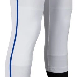 Champro Tournament Traditional Low Rise Womens Fastpitch Pants W/ Braid (White/Royal) -Deals Baseball Store champro tournament lowrise pants whro 4