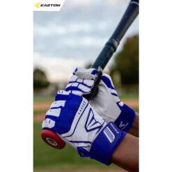 Easton Baseball Walk Off Power Leverage Adult Batting Gloves (White/Royal) -Deals Baseball Store ea3 royal