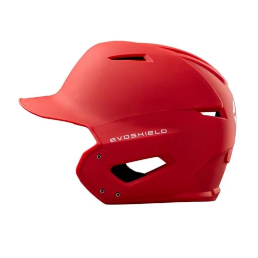 Evoshield XVT Matte Adult Baseball Batters Helmet (Scarlet) -Deals Baseball Store evo helmet wtv7115sc lxl 4