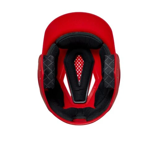 Evoshield XVT Matte Adult Baseball Batters Helmet (Scarlet) -Deals Baseball Store evo helmet wtv7115sc lxl 6