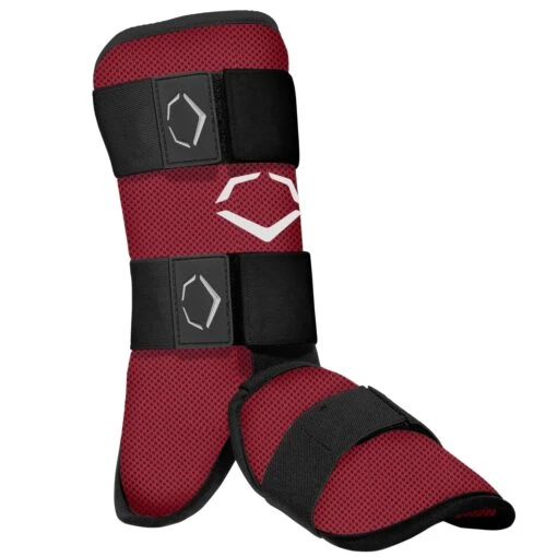 EvoShield SRZ-1 Series Baseball Fastpitch Batter's Leg Guard Adult (Maroon) -Deals Baseball Store evo legguard wtv1112 ma adt main 2